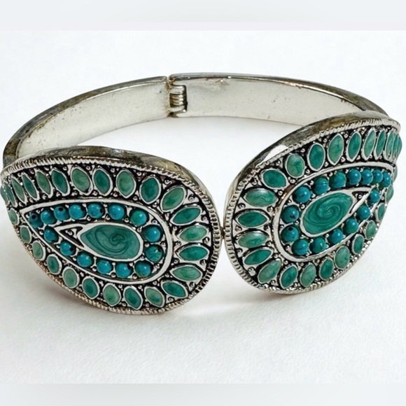 Jewelry - Silver and Turquoise Bracelet
